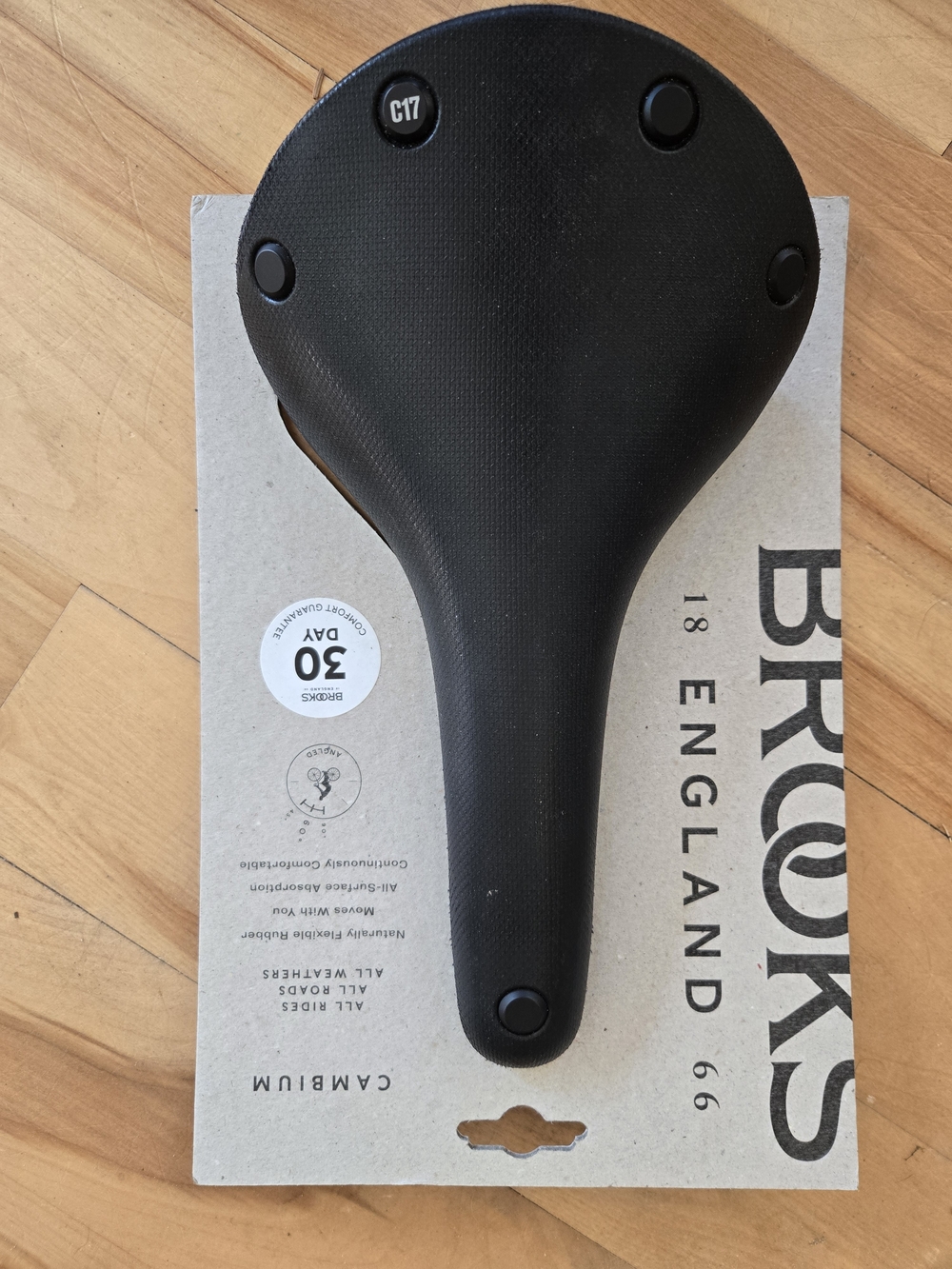 Brooks England Black Bicycle Saddle